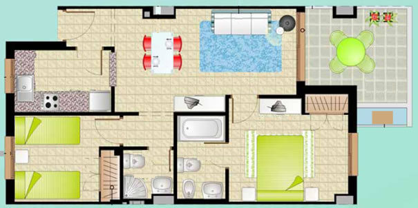 Plano del apartamento